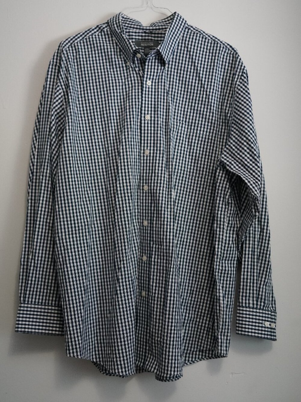 Kenneth Cole Reaction Regular Fit Long Sleeve Dress Shirt-Mens XXL-100% Cotton
